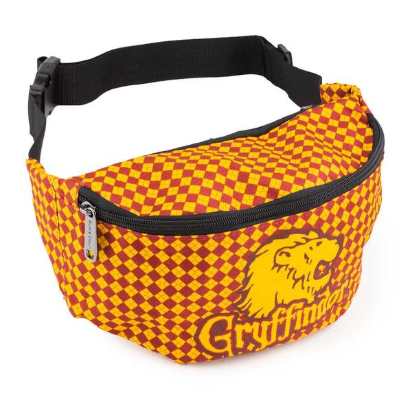 Buckle-Down Fanny Pack - Harry Potter Gryffindor Lion with Shield Argyle Gold Burgundy