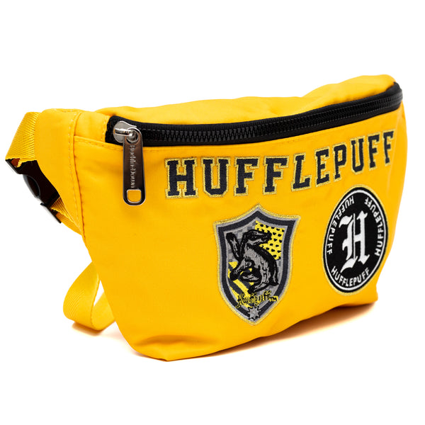 Buckle-Down Fanny Pack - Harry Potter HUFFLEPUFF Patches Embroidered Yellow