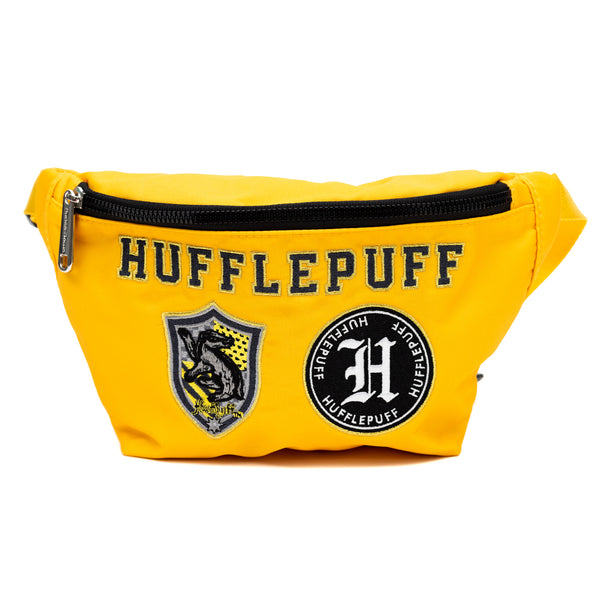 Buckle-Down Fanny Pack - Harry Potter HUFFLEPUFF Patches Embroidered Yellow