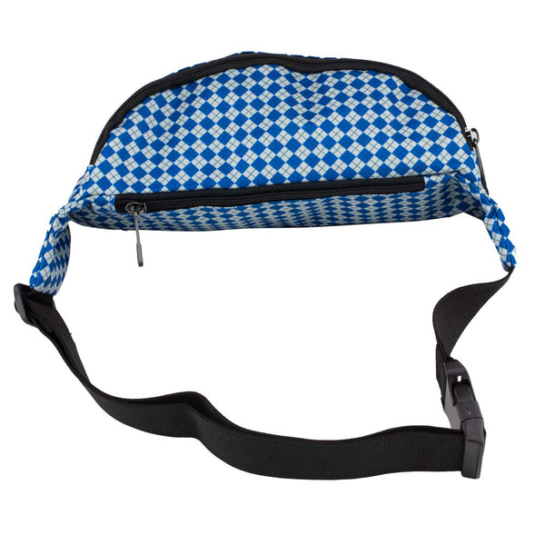 Buckle-Down Fanny Pack - Harry Potter Ravenclaw Eagle With Shield Argyle Gray Blue