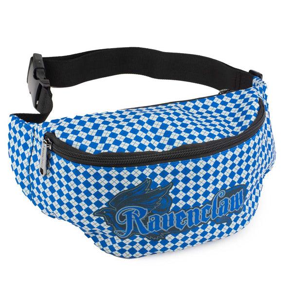 Buckle-Down Fanny Pack - Harry Potter Ravenclaw Eagle With Shield Argyle Gray Blue