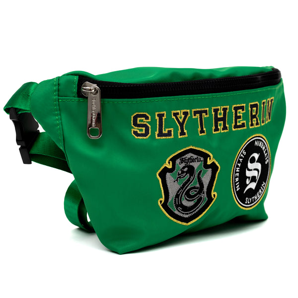 Buckle-Down Fanny Pack - Harry Potter SLYTHERIN Patches Embroidered Green