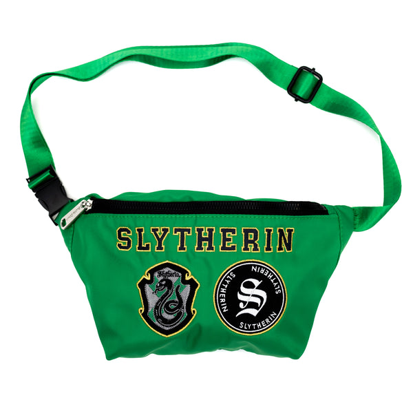 Buckle-Down Fanny Pack - Harry Potter SLYTHERIN Patches Embroidered Green