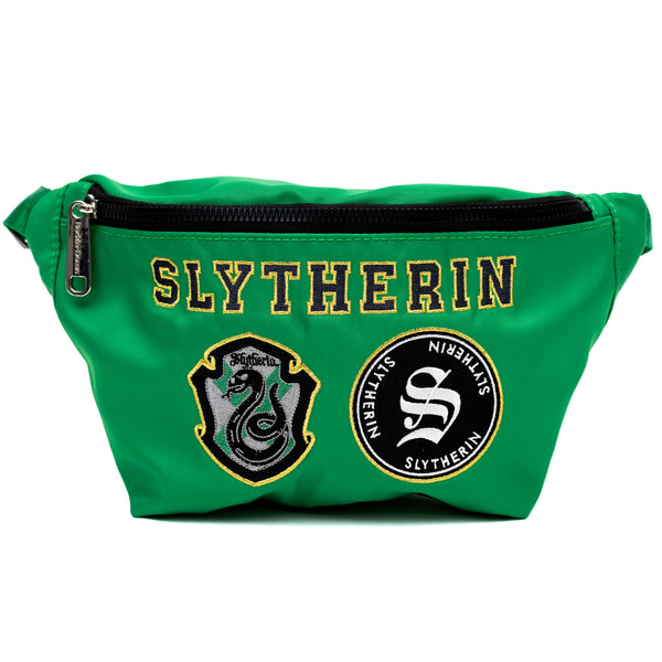 Buckle-Down Fanny Pack - Harry Potter SLYTHERIN Patches Embroidered Green