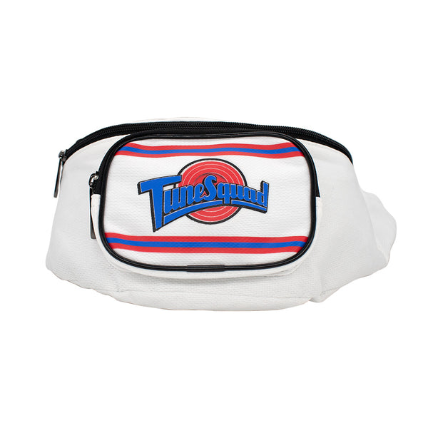 Buckle-Down Fanny Pack - Space Jam TUNE SQUAD Logo Stripe White Red Blue