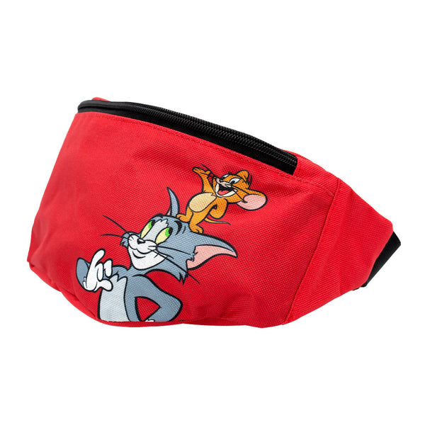 Buckle-Down Fanny Pack - Tom And Jerry Smiling Pose Red