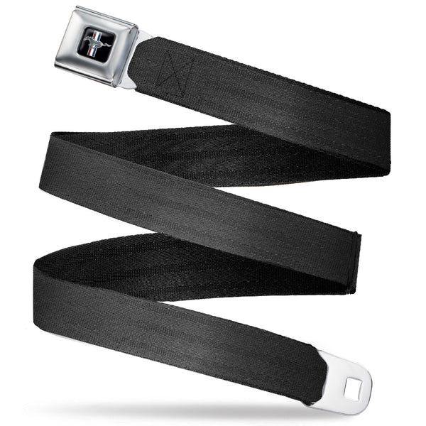 Buckle-Down Ford Mustang Seatbelt Belt - Black Panel Webbing