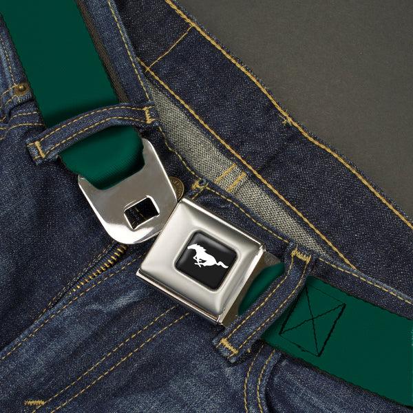 Buckle-Down Ford Mustang Seatbelt Belt - Hunter Webbing