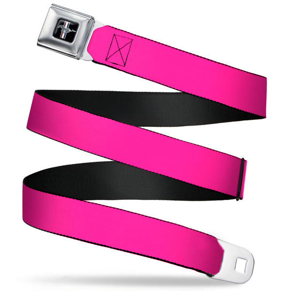 Buckle-Down Ford Mustang Seatbelt Belt - Neon Pink Webbing