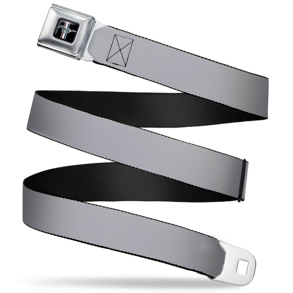 Buckle-Down Ford Mustang Seatbelt Belt - Silver Webbing