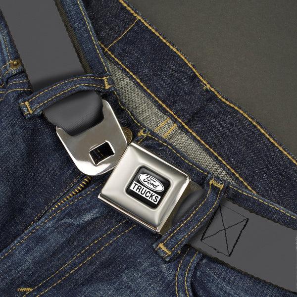 Buckle-Down Ford Trucks Seatbelt Belt - Charcoal Webbing