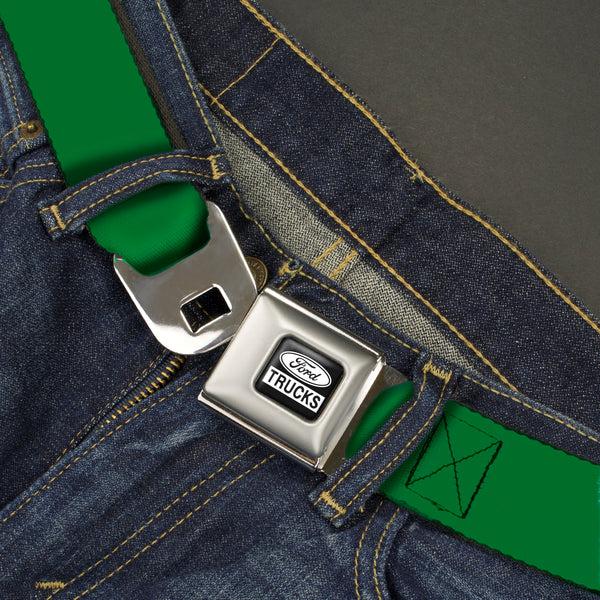 Buckle-Down Ford Trucks Seatbelt Belt - Green Webbing