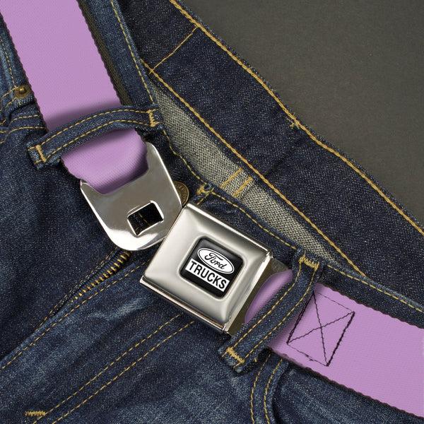 Buckle-Down Ford Trucks Seatbelt Belt - Lavender Webbing
