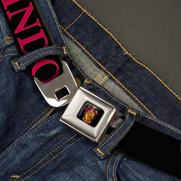 Buckle-Down Gryffindor Crest Full Color Seatbelt Belt - Harry Potter GRYFFINDOR & Crest Black/Red Webbing