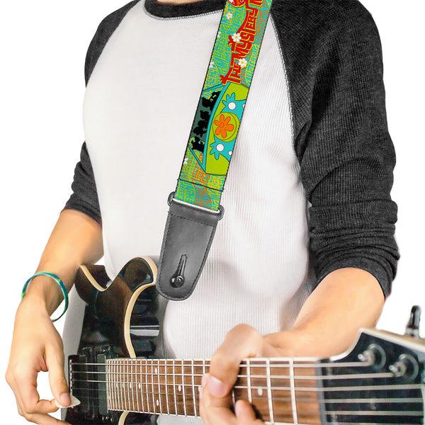 Buckle-Down Guitar Strap - Scooby Doo Group In THE MYSTERY MACHINE