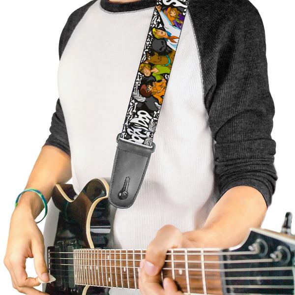 Buckle-Down Guitar Strap - SCOOBY DOO Group Pose/Bones