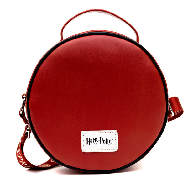 Buckle-Down Harry Potter Bag Round Harry Potter Platform 9 3/4 Sign Replica Red Vegan Leather
