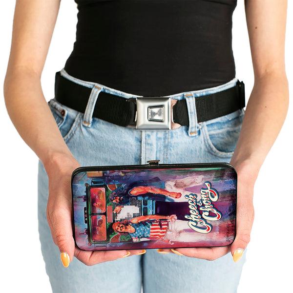 Buckle-Down Hinged Wallet - Cheech & Chong Standing Truck Poses Watercolor