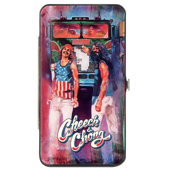 Buckle-Down Hinged Wallet - Cheech & Chong Standing Truck Poses Watercolor