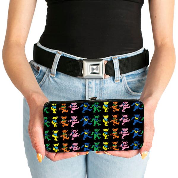 Buckle-Down Hinged Wallet - Dancing Bears Black Multi Color
