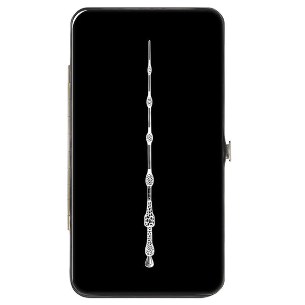 Buckle-Down Hinged Wallet - Fantastic Beasts The Crimes of Grindelwald Elder Wand + 9-Wands Black White