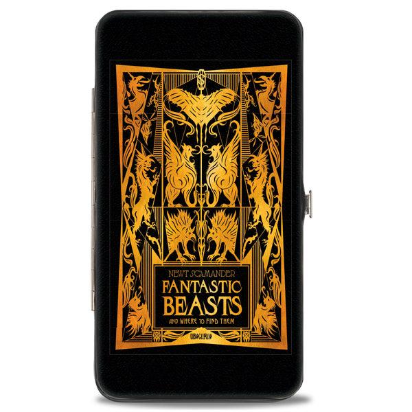 Buckle-Down Hinged Wallet - FANTASTIC BEASTS THE CRIMES OF GRINDEWALD Obscurus Book Binding Black Golds