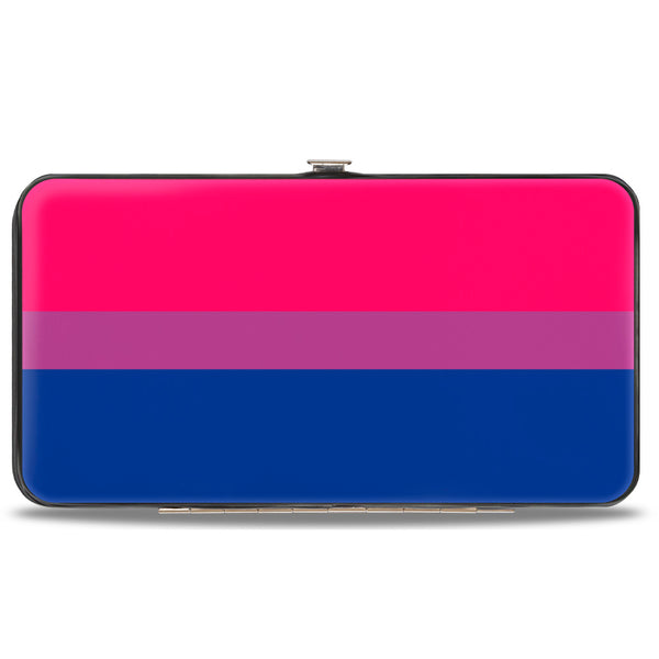 Buckle-Down Hinged Wallet - Flag Bisexual Pink Purple Blue
