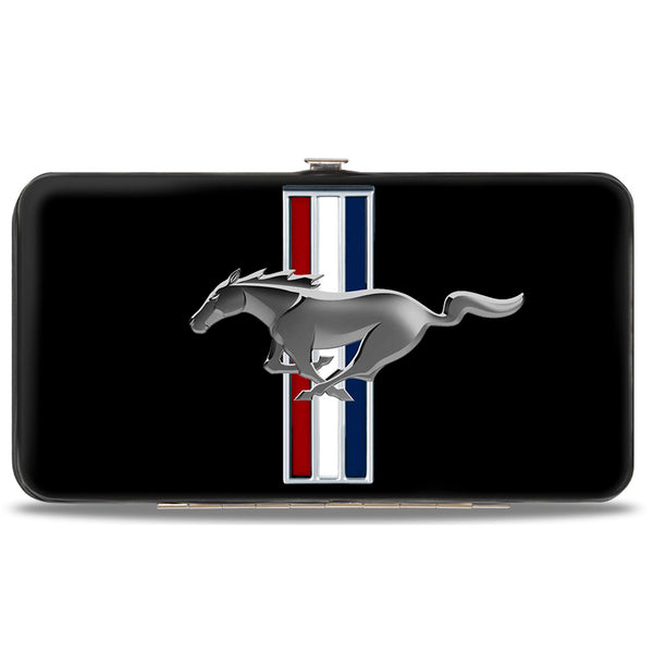 Buckle-Down Hinged Wallet - Ford Mustang W Bars Logo CENTERED