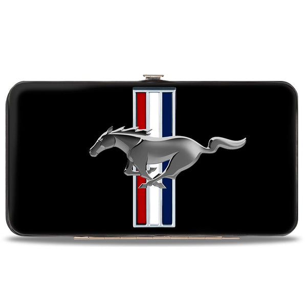 Buckle-Down Hinged Wallet - Ford Mustang W Bars Logo CENTERED