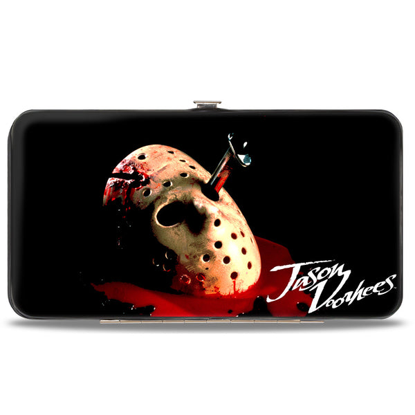 Buckle-Down Hinged Wallet - Friday the 13th the Final Chapter JASON VORHEES Mask Black Red White