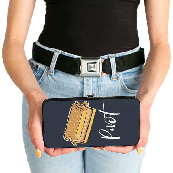Buckle-Down Hinged Wallet - Friends Couch PIVOT Gray White
