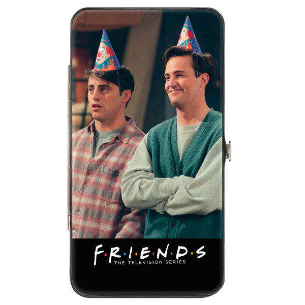Buckle-Down Hinged Wallet - FRIENDS Joey And Chandler Party Hat Pose + Rachel And Ross Hugging Pose