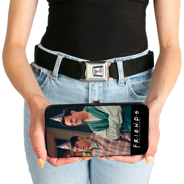 Buckle-Down Hinged Wallet - FRIENDS Joey And Chandler Party Hat Pose + Rachel And Ross Hugging Pose
