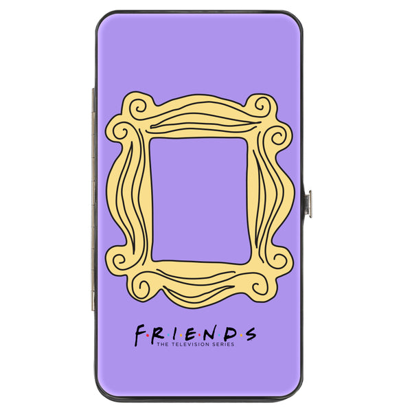 Buckle-Down Hinged Wallet - FRIENDS Monica's Peephole Picture Frame Purple Yellow