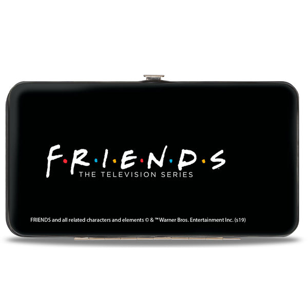 Buckle-Down Hinged Wallet - Friends Season 2 6-Character Vivid Group Pose Red + FRIENDS THE TELEVISION SERIES Logo Black White Multi Color