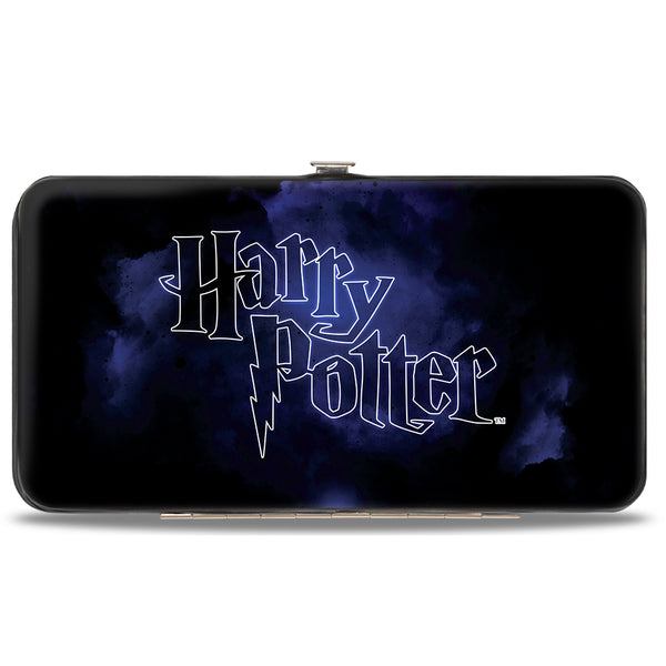 Buckle-Down Hinged Wallet - Harry Potter HEDWIG Wings Pose + HARRY POTTER Black Purples White