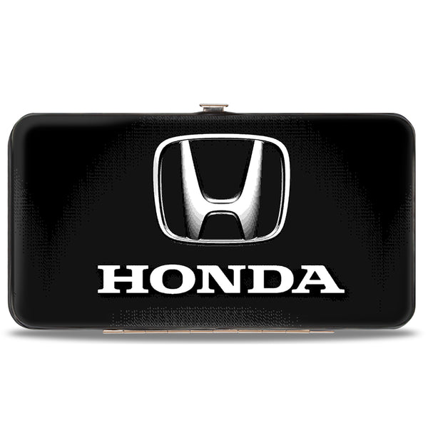 Buckle-Down Hinged Wallet - Honda 3-D Logo Black Silver White
