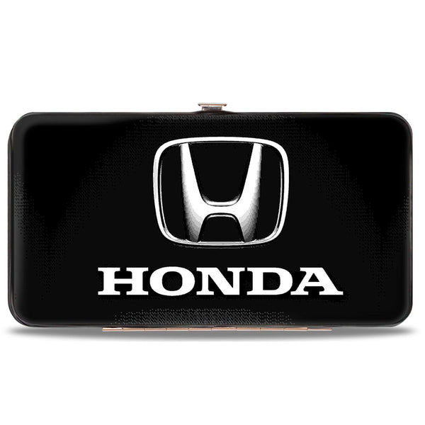 Buckle-Down Hinged Wallet - Honda 3-D Logo Black Silver White