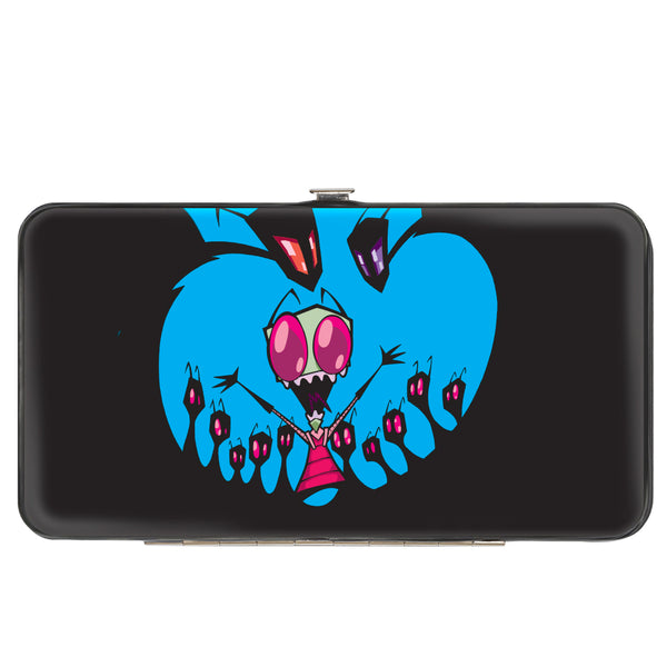 Buckle-Down Hinged Wallet - Invader Zim And GIR ALIEN LIFE Pose Blue + Zim With Aliens Pose Black