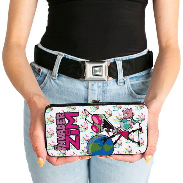 Buckle-Down Hinged Wallet - INVADER ZIM Rule The World Pose White/Multi Color