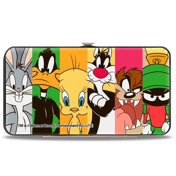 Buckle-Down Hinged Wallet - Looney Tunes 6-Classic Character Blocks Multi Color