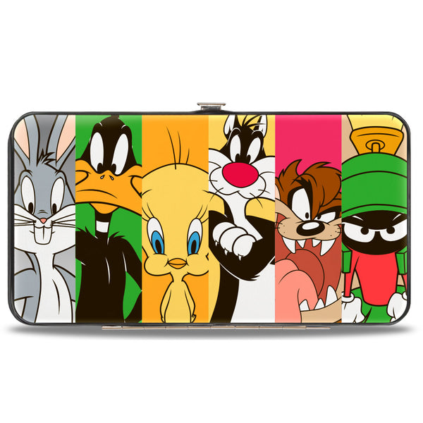 Buckle-Down Hinged Wallet - Looney Tunes 6-Classic Character Blocks Multi Color