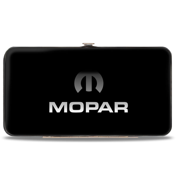 Buckle-Down Hinged Wallet - MOPAR Logo Black Silver Gradient