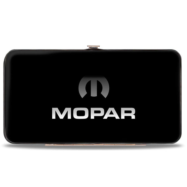 Buckle-Down Hinged Wallet - MOPAR Logo Black Silver Gradient