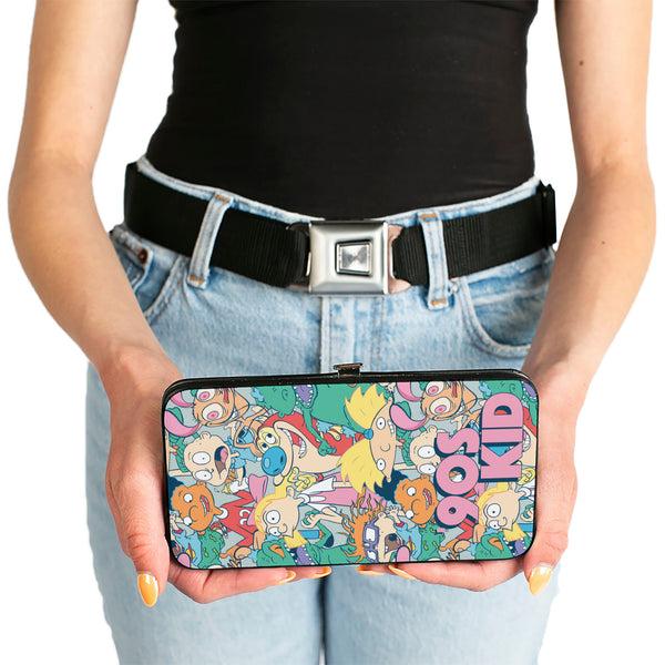 Buckle-Down Hinged Wallet - Nick Rewind 90'S KID 8-Character Mash Up Collage