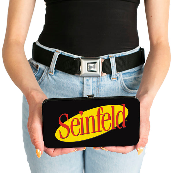 Buckle-Down Hinged Wallet - SEINFELD Spotlight Logo Black Yellow Red