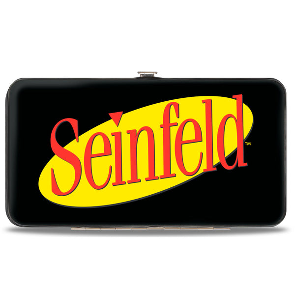 Buckle-Down Hinged Wallet - SEINFELD Spotlight Logo Black Yellow Red
