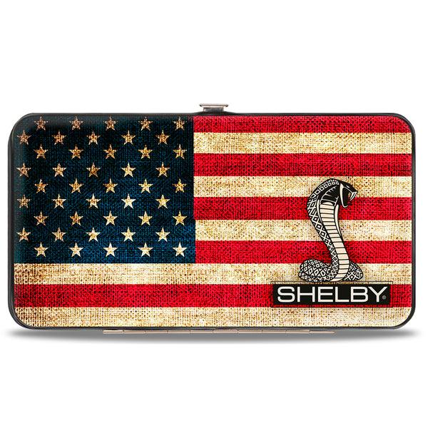 Buckle-Down Hinged Wallet - SHELBY Tiffany Box Americana Black White
