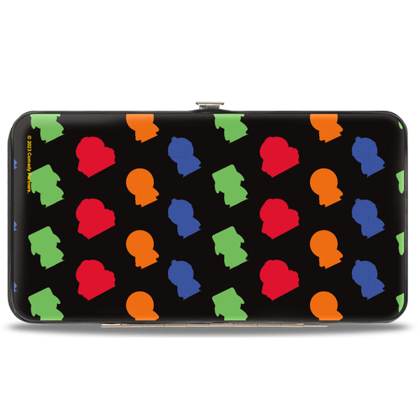 Buckle-Down Hinged Wallet - SOUTH PARK Boys Sketch Blocks And Pose Monogram Black/Multi Color