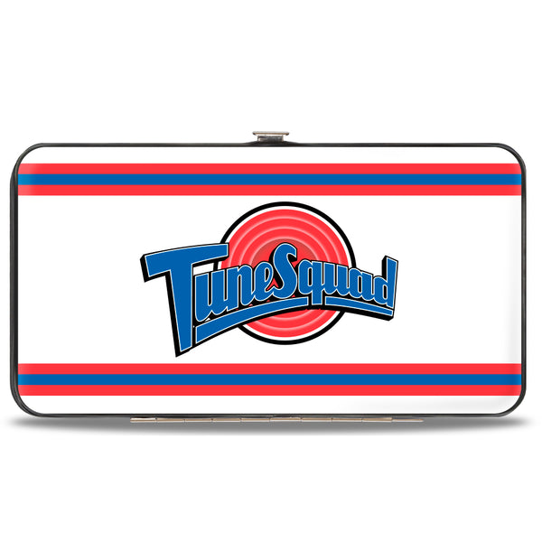 Buckle-Down Hinged Wallet - Space Jam TUNE SQUAD Logo Stripe White Red Blue